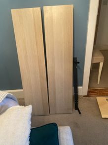 2 ikea lack floating shelves.