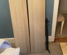 2 ikea lack floating shelves.
