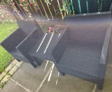garden furniture, table, bench