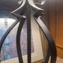 Wrought Iron Table Lamp with Shade Image 6