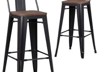 main image for ad Pollux Black Matt Kitchen/Bar Stools X2