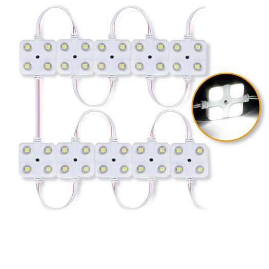 10x4 LEDs Car Roof Light Van Interior Light Reading Ceiling Lighting Waterproof Inside White Lamp For RV Boat Trailer Lorry 12V