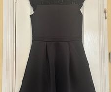 Girls Black Lipsy Dress size 13