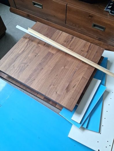 Ikea Kitchen shelves and left over parts/shelves/counter top.
