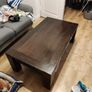 Solid Dark Oak Coffee Table Heavy Duty & Built to Last! Image 3