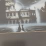Original Surrealist Spray Paint Art. Professionally Framed 22 x 27 inches. Image 2