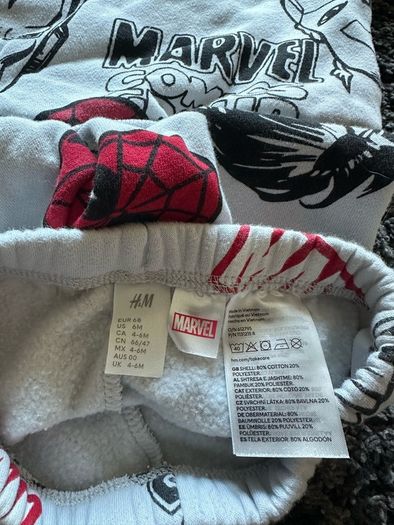 Marvel hoodie and sweatpants