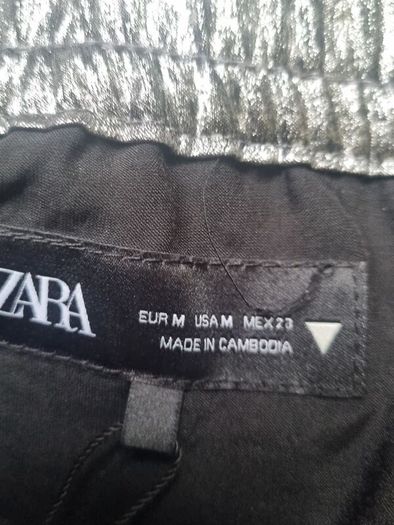 silver Zara pants