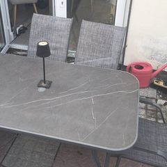 Garden table and 6 chairs