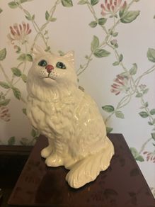 Beswick England Porcelain Persian Cat Figurine, Model 1867