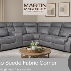 New Bruno Fabric Corner Sofa Sets