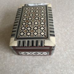 Wooden Mother of Pearl Inlay Jewelry Box