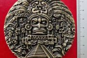 MAYAN , commerative medallion/ table medal