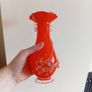 Vintage chinese plum blossom glass, set of 4, job lot, murano -style art galss Image 2