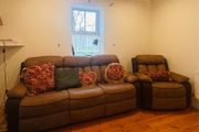 Reclining sofa and a 3-seater suite barely used excellent condition very comfortable