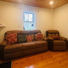Reclining sofa and a 3-seater suite barely used excellent condition very comfortable