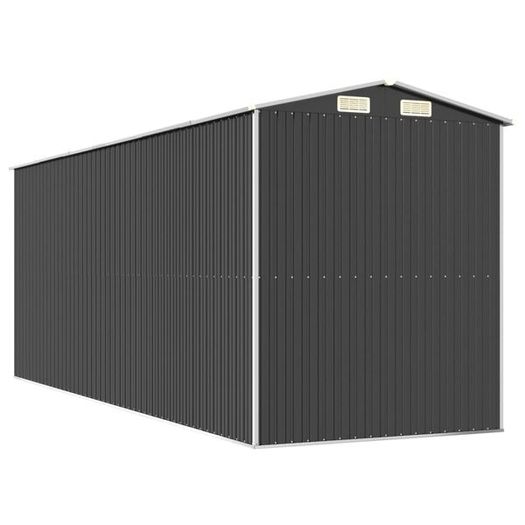 Garden Shed Anthracite 192x606x223 cm Galvanised Steel