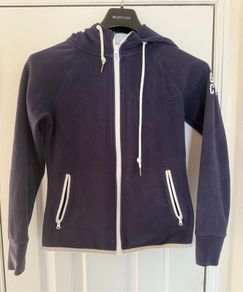 Gym + Coffee Navy Full Zip Hoodie