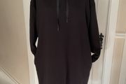 dress black hooded sweatshirt size small oversized fit up to size 14
