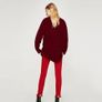 Zara destroyed ripped raw hem red skinny jeans size 6 BNWT Image 9