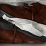 Brand New with Box Hand-made Italian Suede Leather Men Ankle Boots in Chocolate Brown Size 8 Image 2