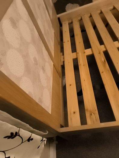 5ft King size pine bed frame.