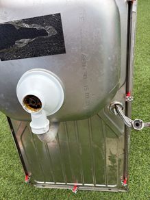 kitchen sink with tap