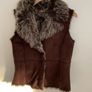 gilet brown suede effect gilet size 12 Image 3