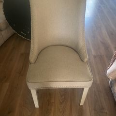 6 dining chairs grey herringbone