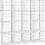 16 Cube Metal Wire Storage Organiser, DIY Closet Cabinet and Modular Shelving Grids, Wire Mesh Shelves and Rack (FREE SHIPPING) Image 2