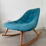Kolton Rocking Chair Teal Blue - Made.com Image 2