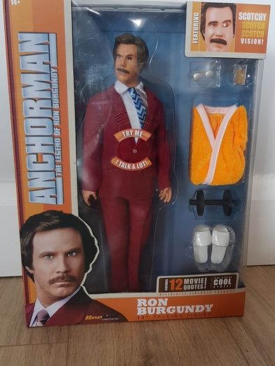 Ron Burgandy talking figure