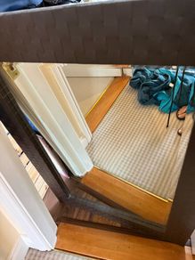 Heavy Textured Framed Mirror