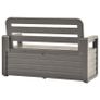 Garden Storage Bench 132.5 cm Plastic Anthracite Image 5