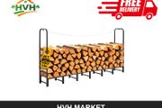 Outdoor Firewood Rack, 1/2 Cord, 500 kg
