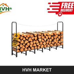 Outdoor Firewood Rack, 1/2 Cord, 500 kg