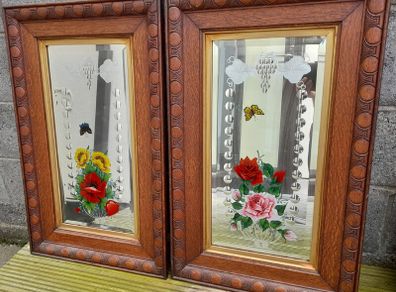 Victorian framed mirrors.