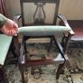 vintage mahogany table and chairs Image 4