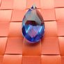Swarovski Element Blue Crystal Silver Pendant Image 2
