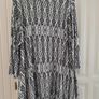 Port Neuf  Black & White Asymmetrical Tunic Image 4