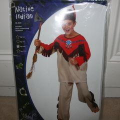 Boys Native Indian Costume Age 8 - 10 Years