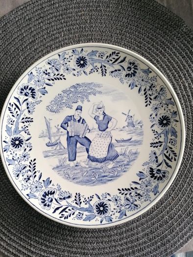 Vintage Royal Sphinx by Boch "Delft" Wall Plate