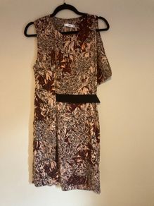 Asymmetric sleeve dress by Mango suit collection