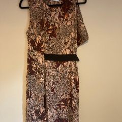 Asymmetric sleeve dress by Mango suit collection