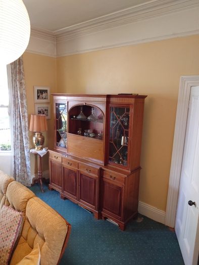 Rossmore solid mahogany breakfront cabinet