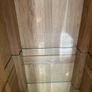 Solid oak glass cabinet with light Image 7