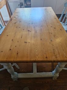 Pine kitchen table and chairs