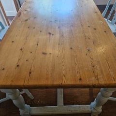 Pine kitchen table and chairs
