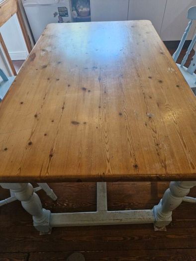 Pine kitchen table and chairs