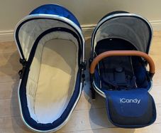 iCandy Peach newborn bassinet & toddler seat